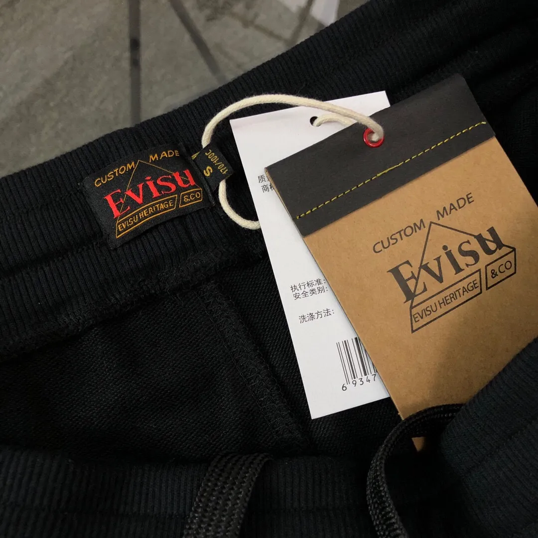 Evisu 2024New Arrival ⚠ ⚠ ⚠ Quality Same Style ， T EVISU E M ， 。T 。 ， : Black Size : S～XXL S 78 53 56 100-120 M 82 55 58 120-140 L 86 57 60 140-160 XL 90 59 61 160-180 XXL 94 61 62 180